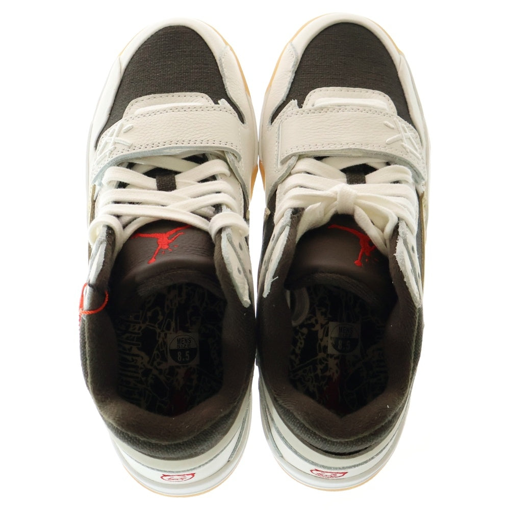 NIKE(ナイキ) ×TRAVIS SCOTT JORDAN JUMPMAN JACK TR SAIL AND DARK MOCHA トラヴィススコット ジョーダン ジャンプマンジャック ローカットスニーカー FZ8117-100