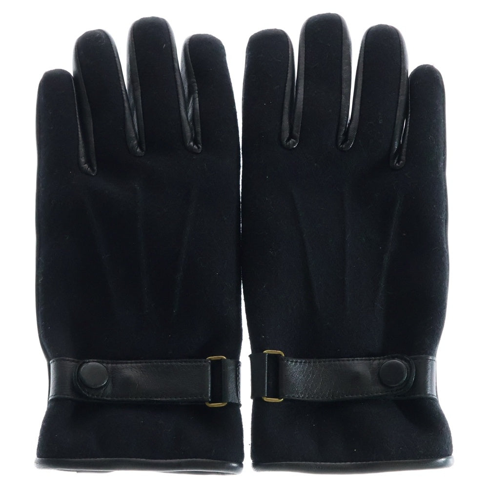 Paul Smith(ポールスミス) コンビ ラムレザーグローブ 手袋 214472 ブラック