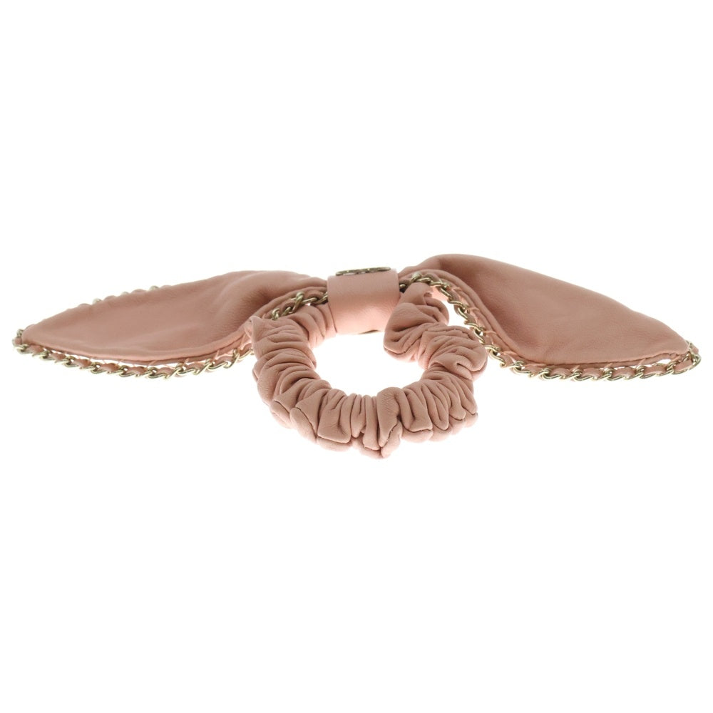 CHANEL(シャネル) ココマーク リボン シュシュ ヘアアクセサリー ピンク A22S