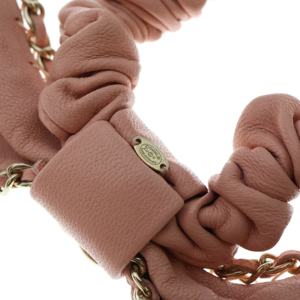 CHANEL(シャネル) ココマーク リボン シュシュ ヘアアクセサリー ピンク A22S