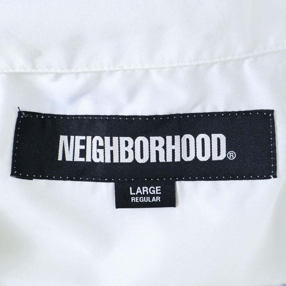 NEIGHBORHOOD(ネイバーフッド) PALM TREE HAWAIIAN SHIRT SS ツリー柄 半袖ハワイアンシャツ ホワイト/ブルー 241TSNH-SHM07