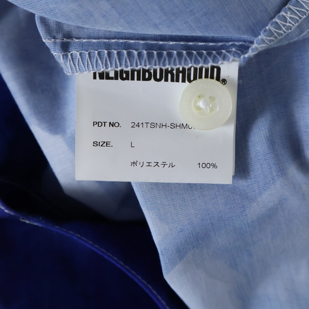 NEIGHBORHOOD(ネイバーフッド) PALM TREE HAWAIIAN SHIRT SS ツリー柄 半袖ハワイアンシャツ ホワイト/ブルー 241TSNH-SHM07