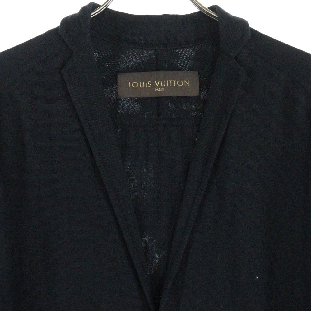 LOUIS VUITTON(ルイヴィトン) テーラード コットンニットカーディガン ブラック RM091 MOJA65RRP