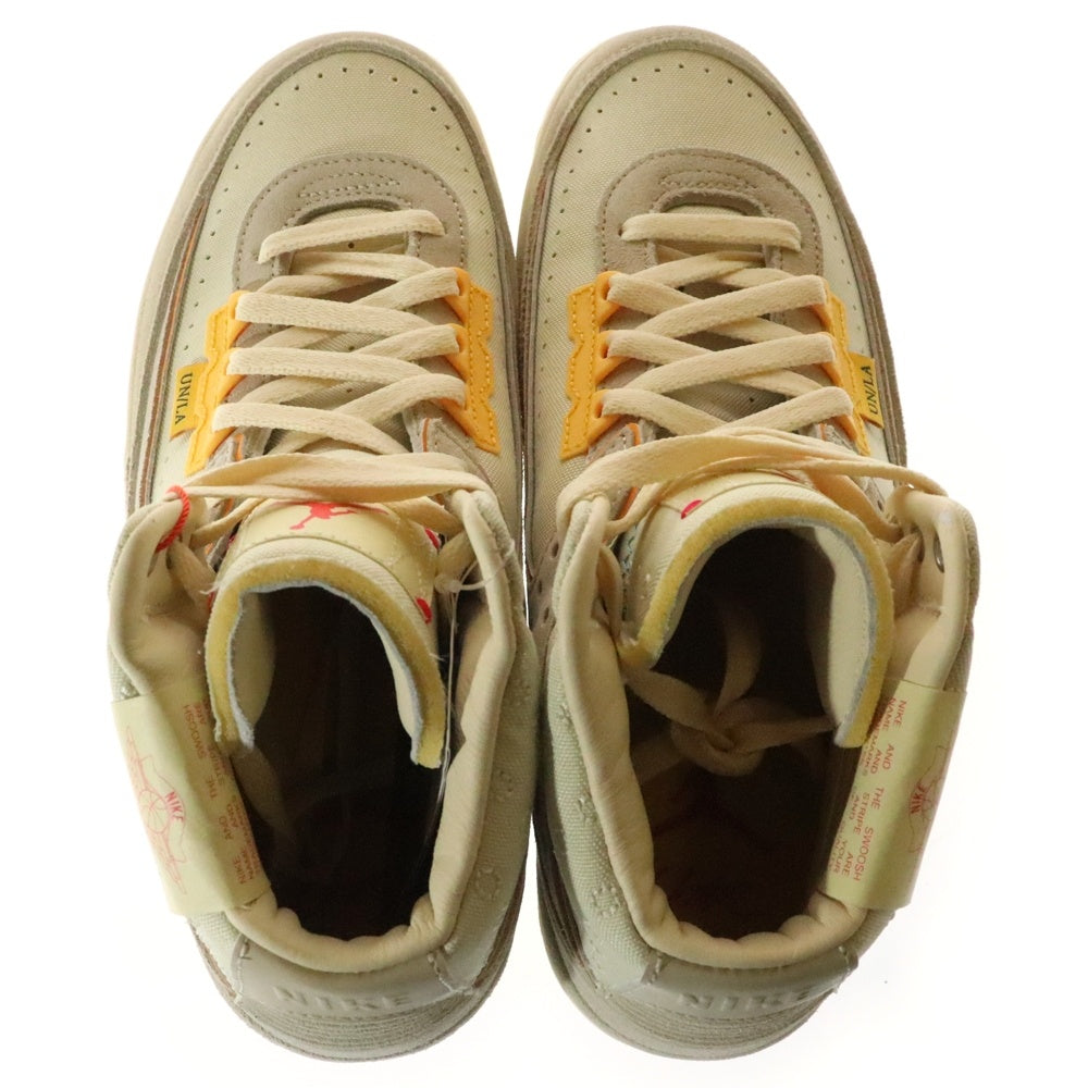 NIKE(ナイキ) ×UNION AIR JORDAN 2 RETRO SP UNION DN3802-200 ユニオン エアジョーダン レトロ ハイカットスニーカー アイボリー US7/25.0cm