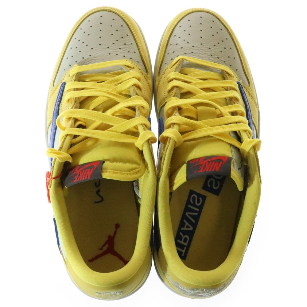 NIKE(ナイキ) ×Travis Scott WMNS Air Jordan 1 Retro Low OG Canary トラヴィススコット ウィメンズ エアジョーダン1 カナリー ローカットスニーカー DZ4137-700