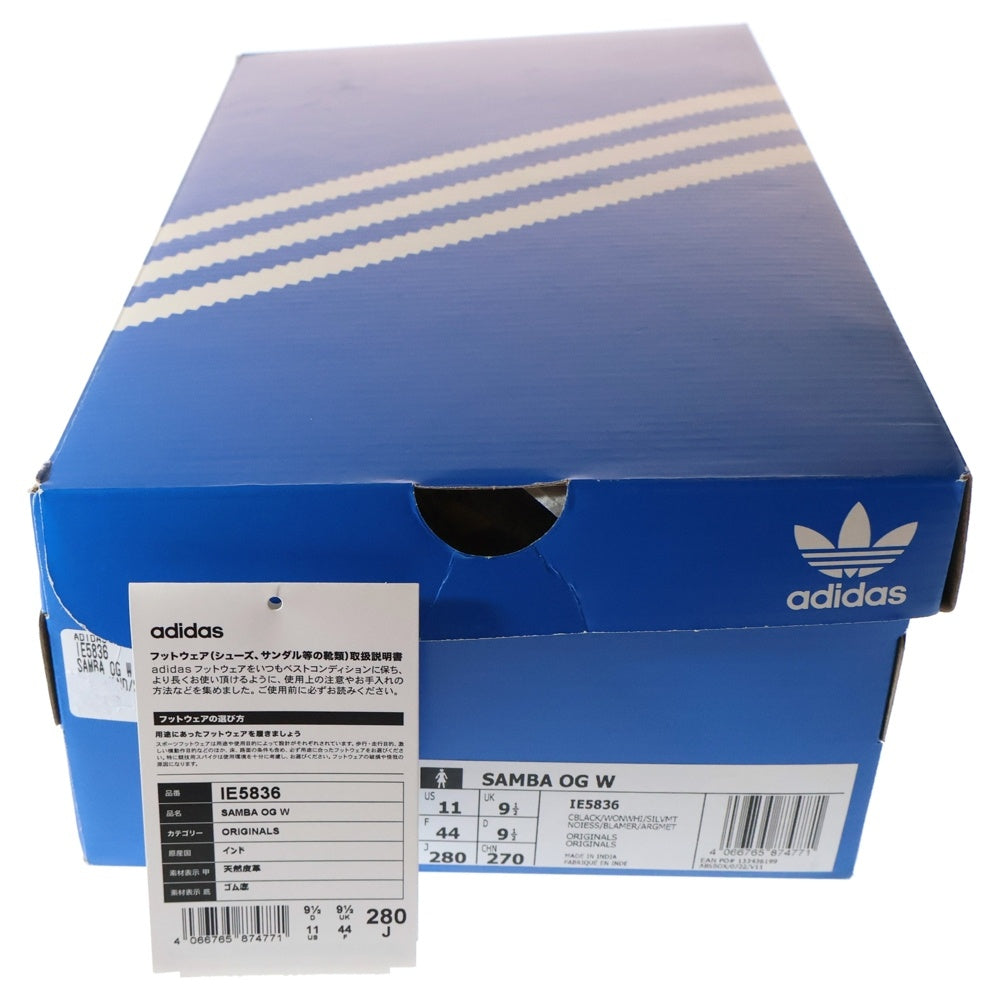 adidas(アディダス) SAMBA OG W サンバ オージー ローカットスニーカー ブラック/ベージュ US11/28.0cm IE5836