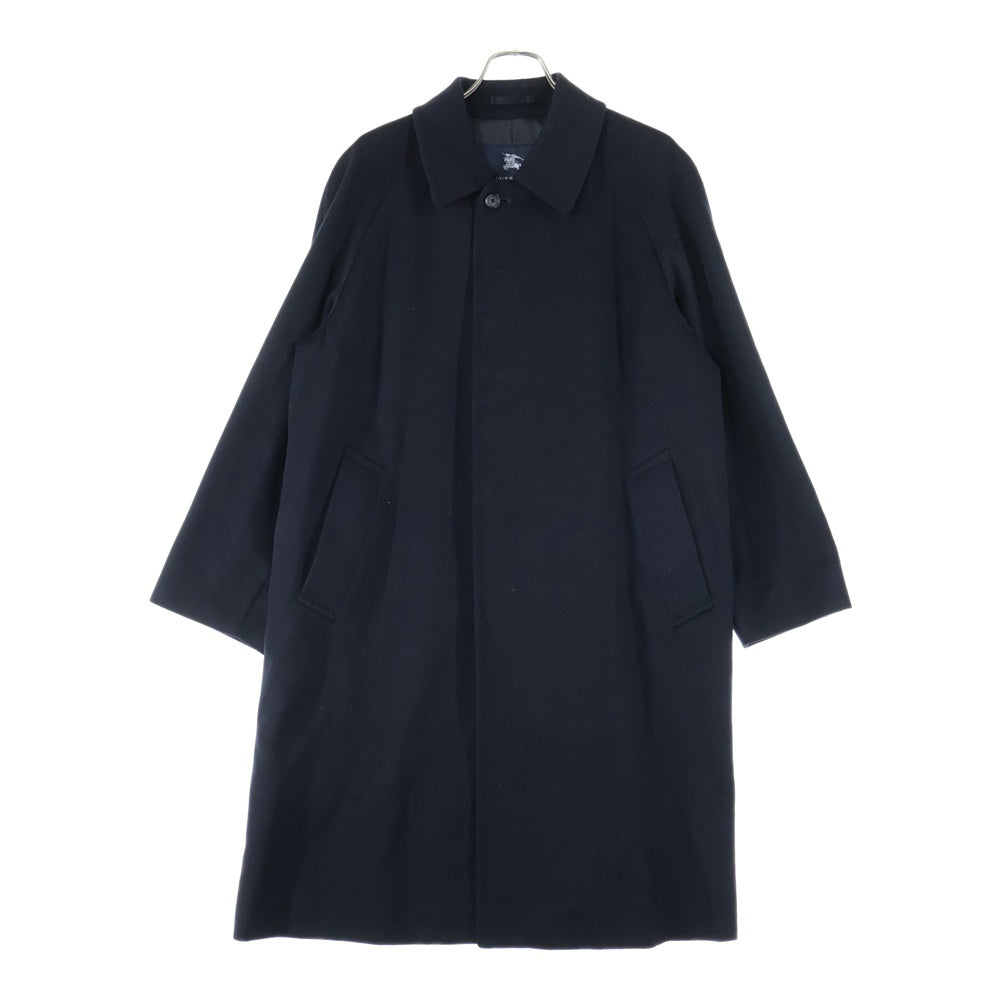 BURBERRY LONDON(バーバリーロンドン) シルク混 カシミヤ ステンカラーコート ロングコート ネイビー BBC02-703-29