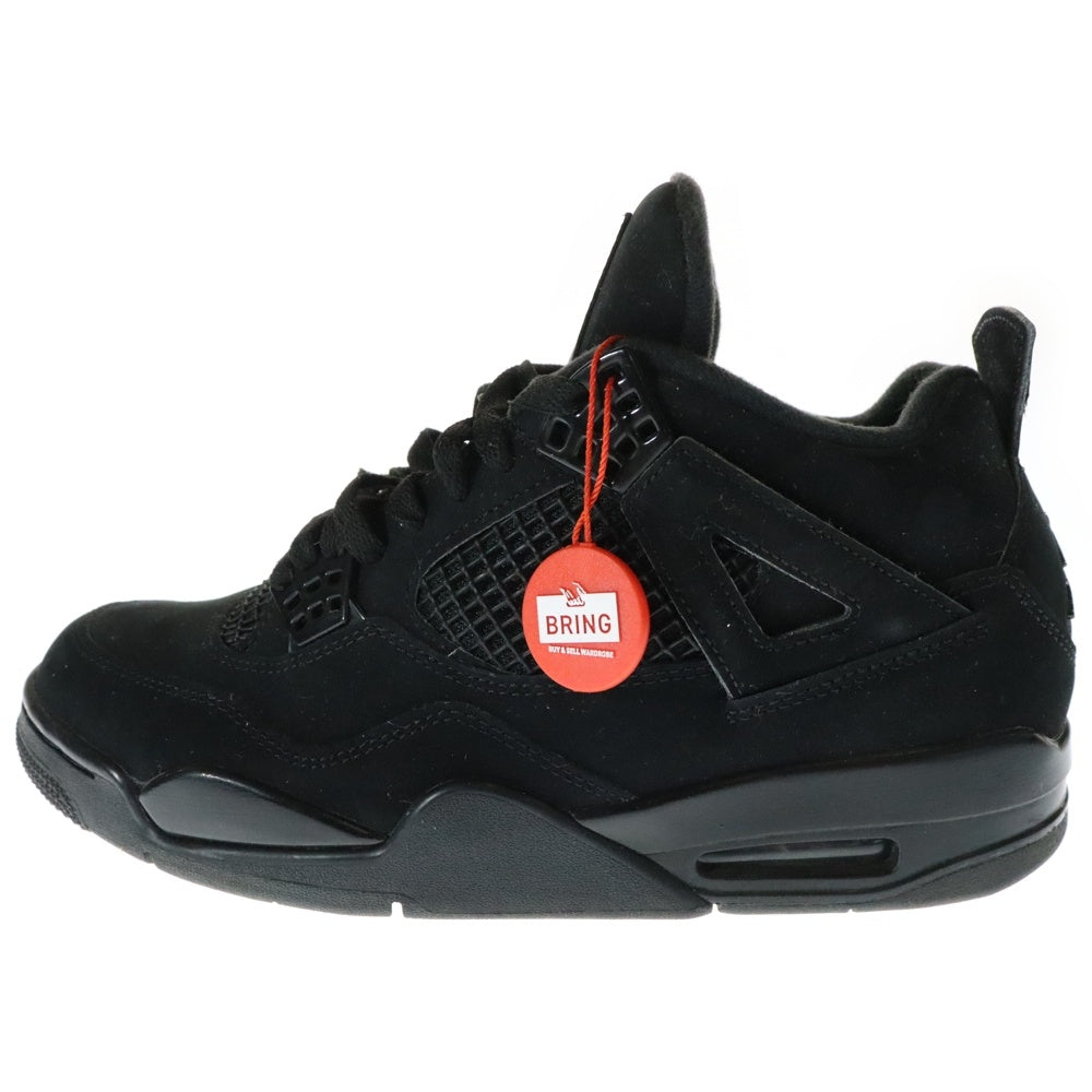 NIKE(ナイキ) AIR JORDAN 4 BLACK CAT エアジョーダン4 ブラックキャット ハイカットスニーカー ブラック US9/27.0cm CU1110-010