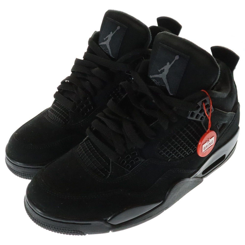 NIKE(ナイキ) AIR JORDAN 4 BLACK CAT エアジョーダン4 ブラックキャット ハイカットスニーカー ブラック US9/27.0cm CU1110-010