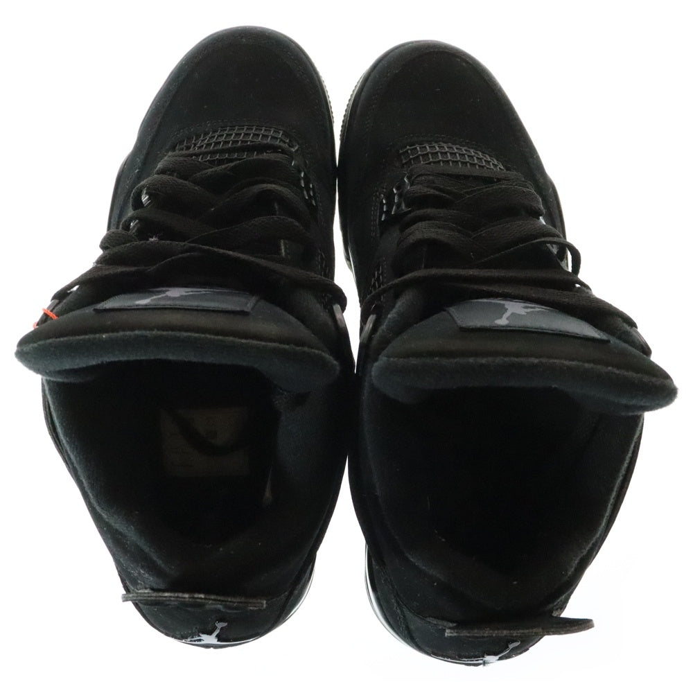 NIKE(ナイキ) AIR JORDAN 4 BLACK CAT エアジョーダン4 ブラックキャット ハイカットスニーカー ブラック US9/27.0cm CU1110-010