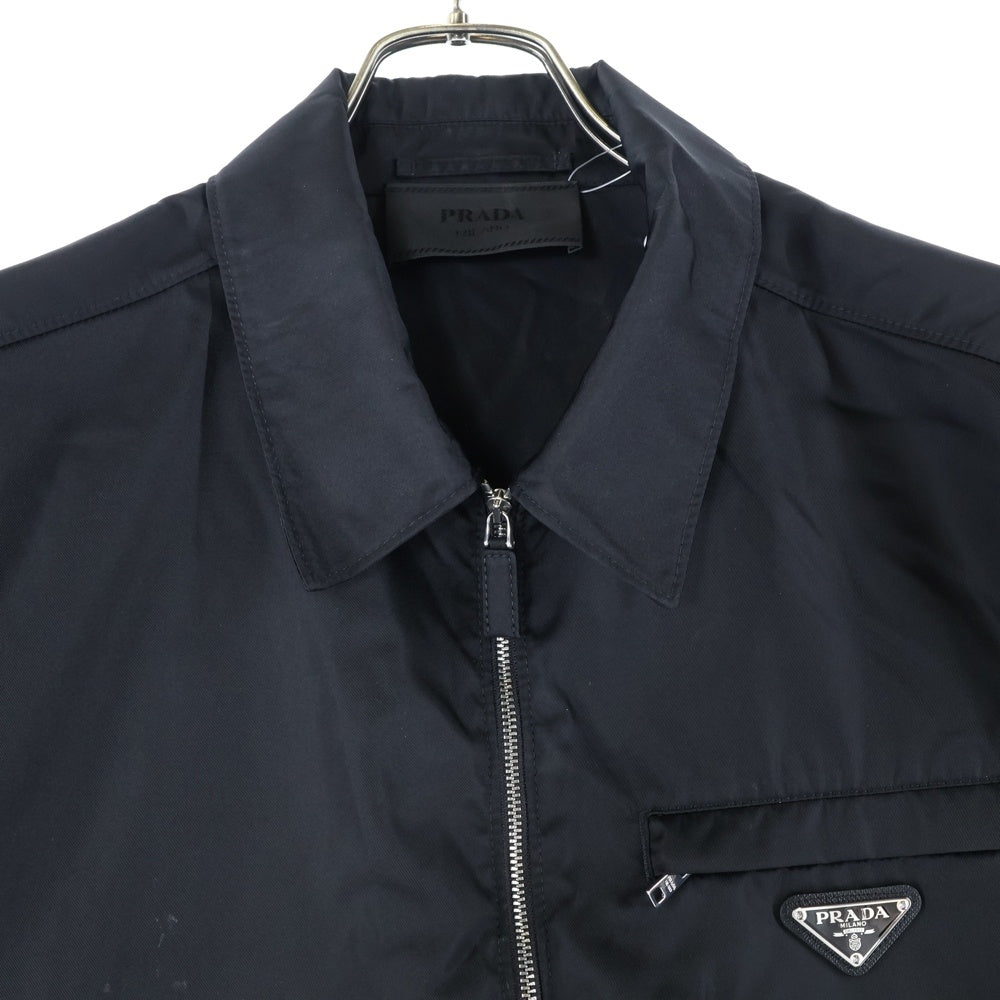PRADA(プラダ) Re-Nylon リナイロン トライアングルロゴ ナイロンジップアップジャケット ブルゾン ブラック SGB684 S211 1W08