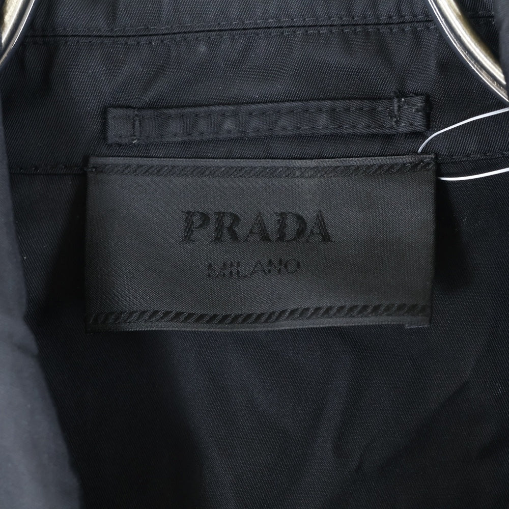 PRADA(プラダ) Re-Nylon リナイロン トライアングルロゴ ナイロンジップアップジャケット ブルゾン ブラック SGB684 S211 1W08