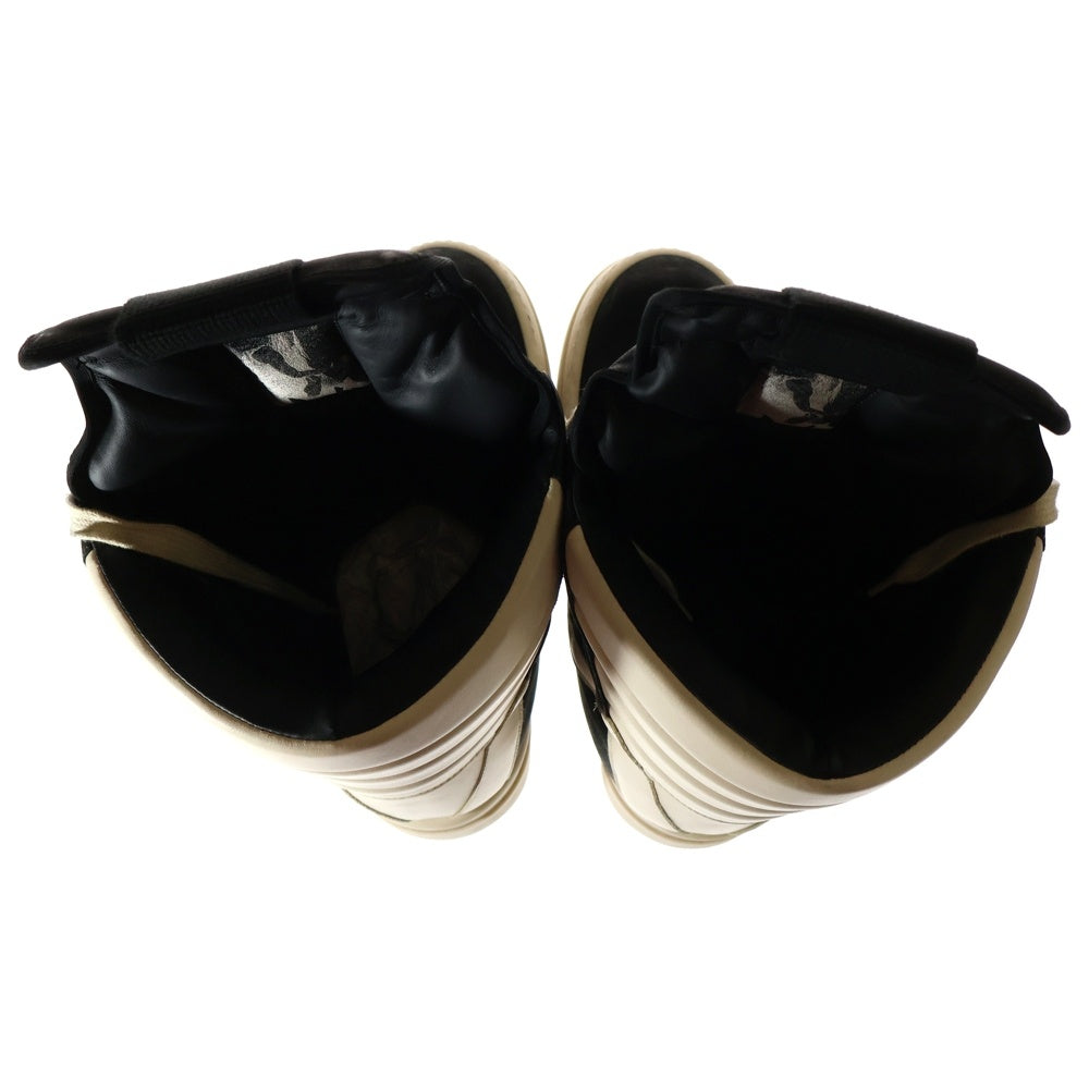 Rick Owens(リックオウエンス) MEGA GEOBASKETS メガ ジオバスケット ハイカットスニーカー ブラック/ホワイト RR02D6855