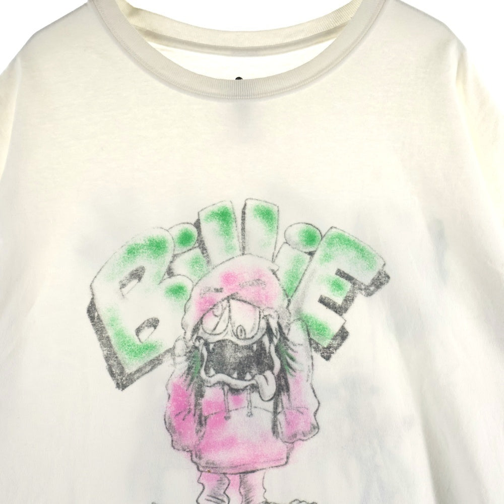 READY MADE(レディメイド) ×BILLIE EILISH ビリーアイリッシュ 両面プリント 半袖Tシャツ カットソー ホワイト