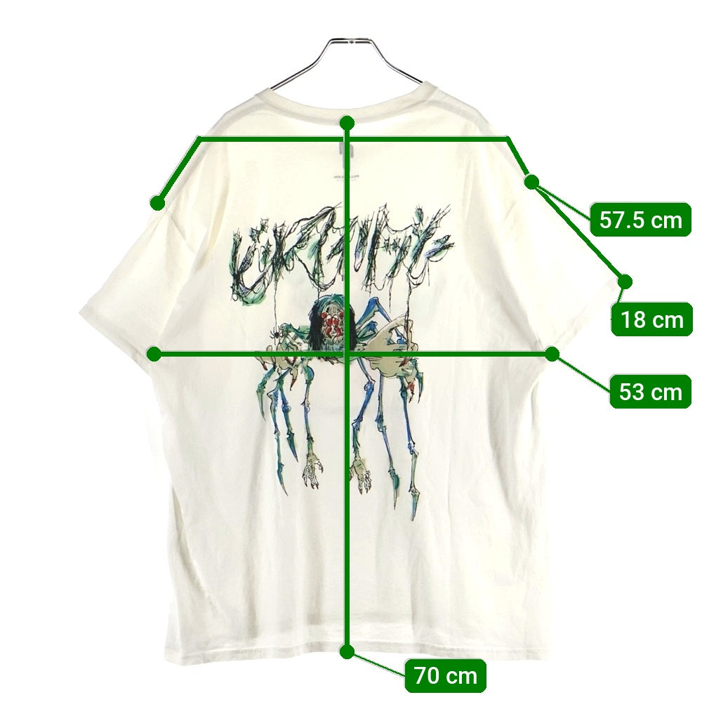 READY MADE(レディメイド) ×BILLIE EILISH ビリーアイリッシュ 両面プリント 半袖Tシャツ カットソー ホワイト