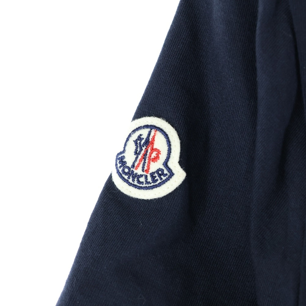 MONCLER(モンクレール) ロゴワッペン クルーネック半袖Tシャツ カットソー ブラック I10918C71600