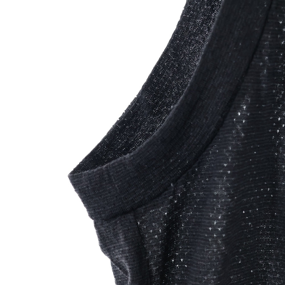 COMOLI(コモリ) ウールメッシュノースリーブ カットソー B01-05033 ブラック