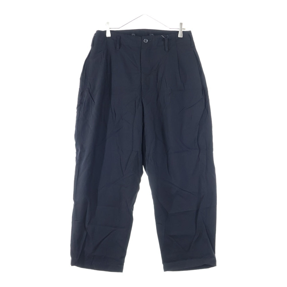 Yohji Yamamoto POUR HOMME(ヨウジヤマモト プールオム) 18AWウールギャバタックロングパンツ HV-P23-100 ブラック