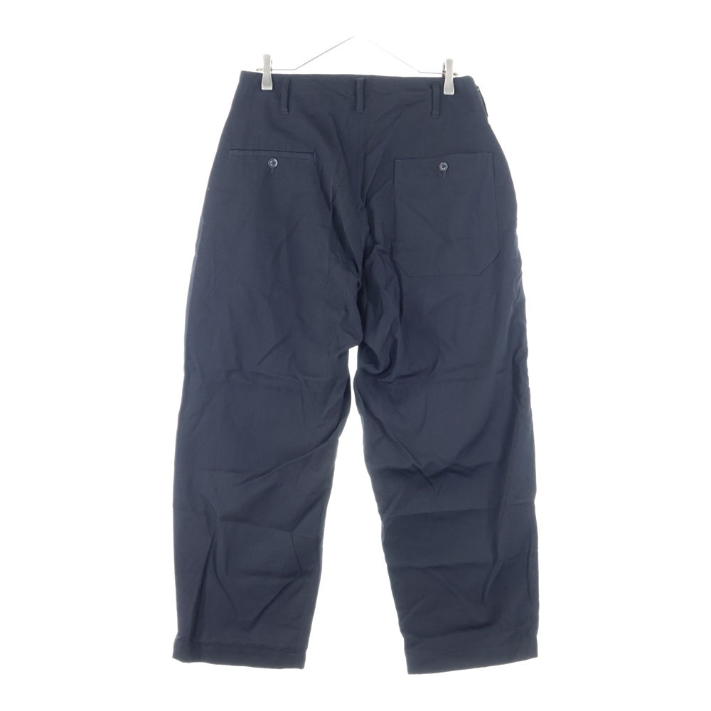 Yohji Yamamoto POUR HOMME(ヨウジヤマモト プールオム) 18AWウールギャバタックロングパンツ HV-P23-100 ブラック