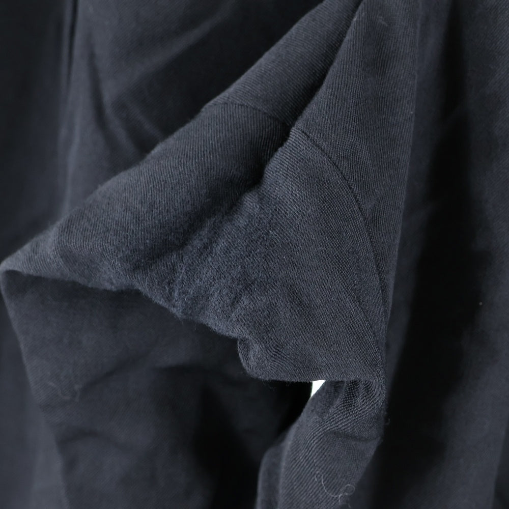 Yohji Yamamoto POUR HOMME(ヨウジヤマモト プールオム) 18AWウールギャバタックロングパンツ HV-P23-100 ブラック