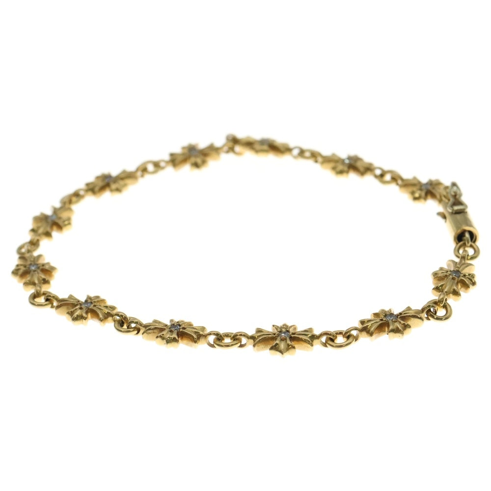CHROME HEARTS(クロムハーツ) 22K TNY E CH PLS P/DIA タイニーE CHプラス ブレスレット PAVEダイヤ ゴールド BCA026