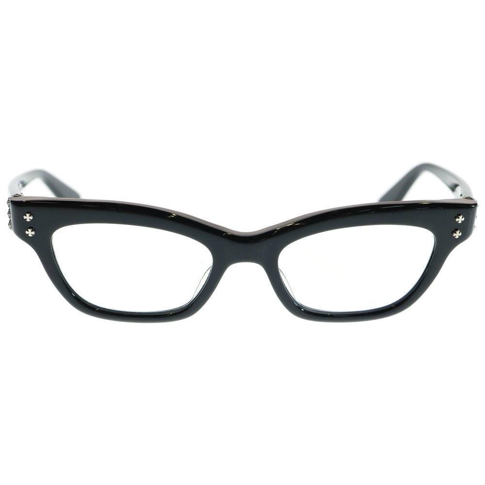CHROME HEARTS(クロムハーツ) VA JAY JAY ウェリントン アイウェア メガネ ブラック ※度入り