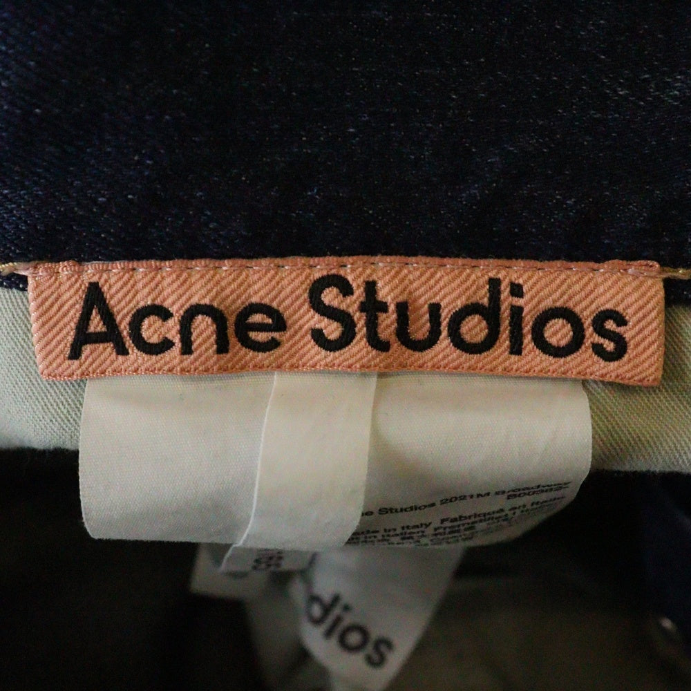 Acne Studios(アクネ ストゥディオズ) 2021M Broadway ウォッシュド加工 ルーズフィットデニムパンツ インディゴ