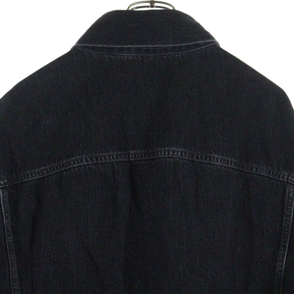 Acne Studios(アクネ ストゥディオズ) ウォッシュド加工 オーバーサイズ デニムジャケット ブラック FN-UX-OUTW000018