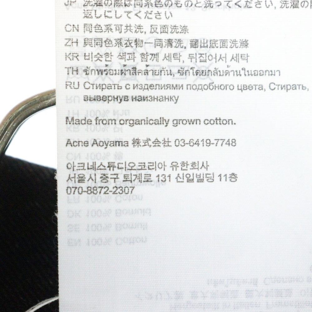 Acne Studios(アクネ ストゥディオズ) ウォッシュド加工 オーバーサイズ デニムジャケット ブラック FN-UX-OUTW000018