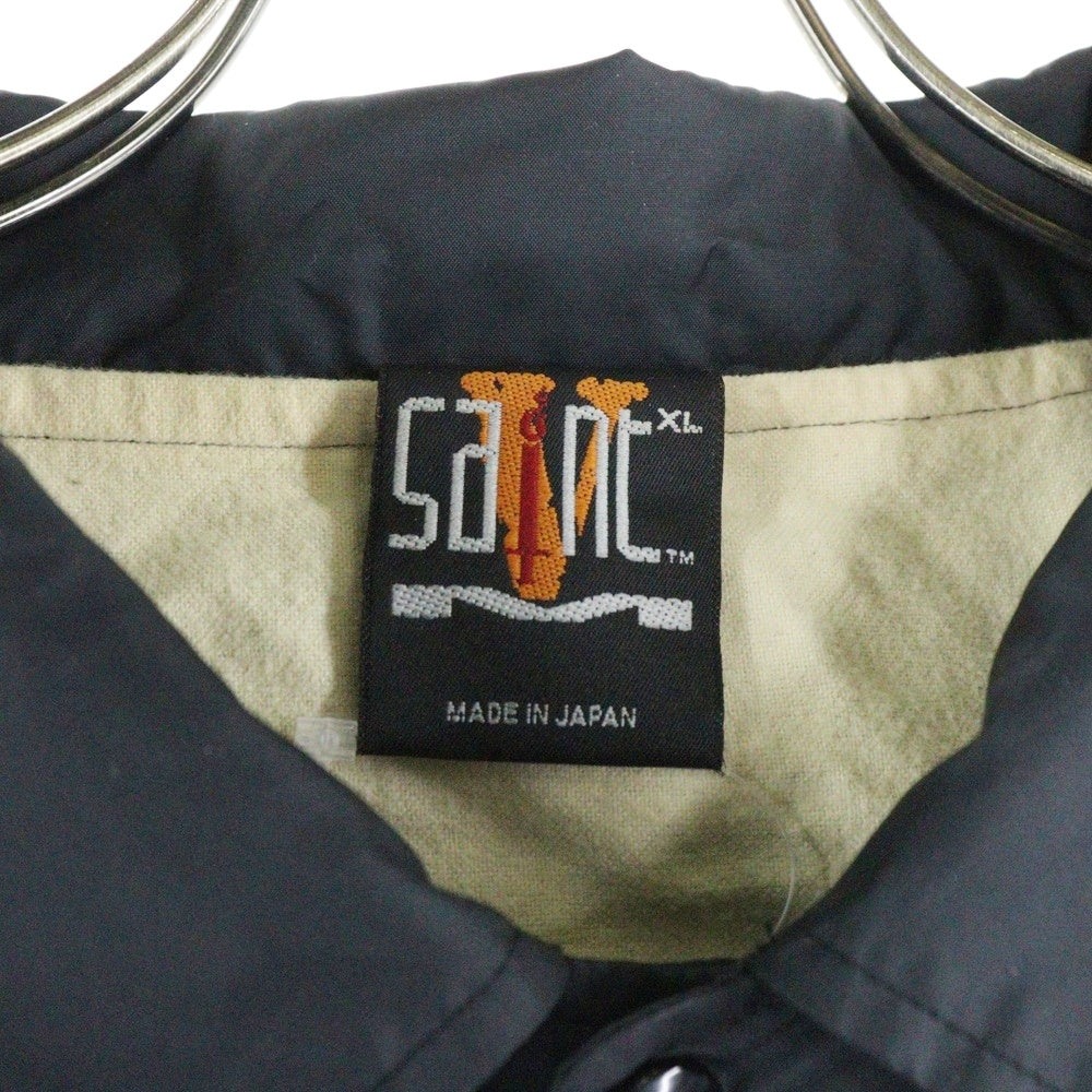 SAINT MICHAEL(セントマイケル) 22AW×VLONE VL COACH JACKET SKULL ナイロンコーチジャケット ブラック