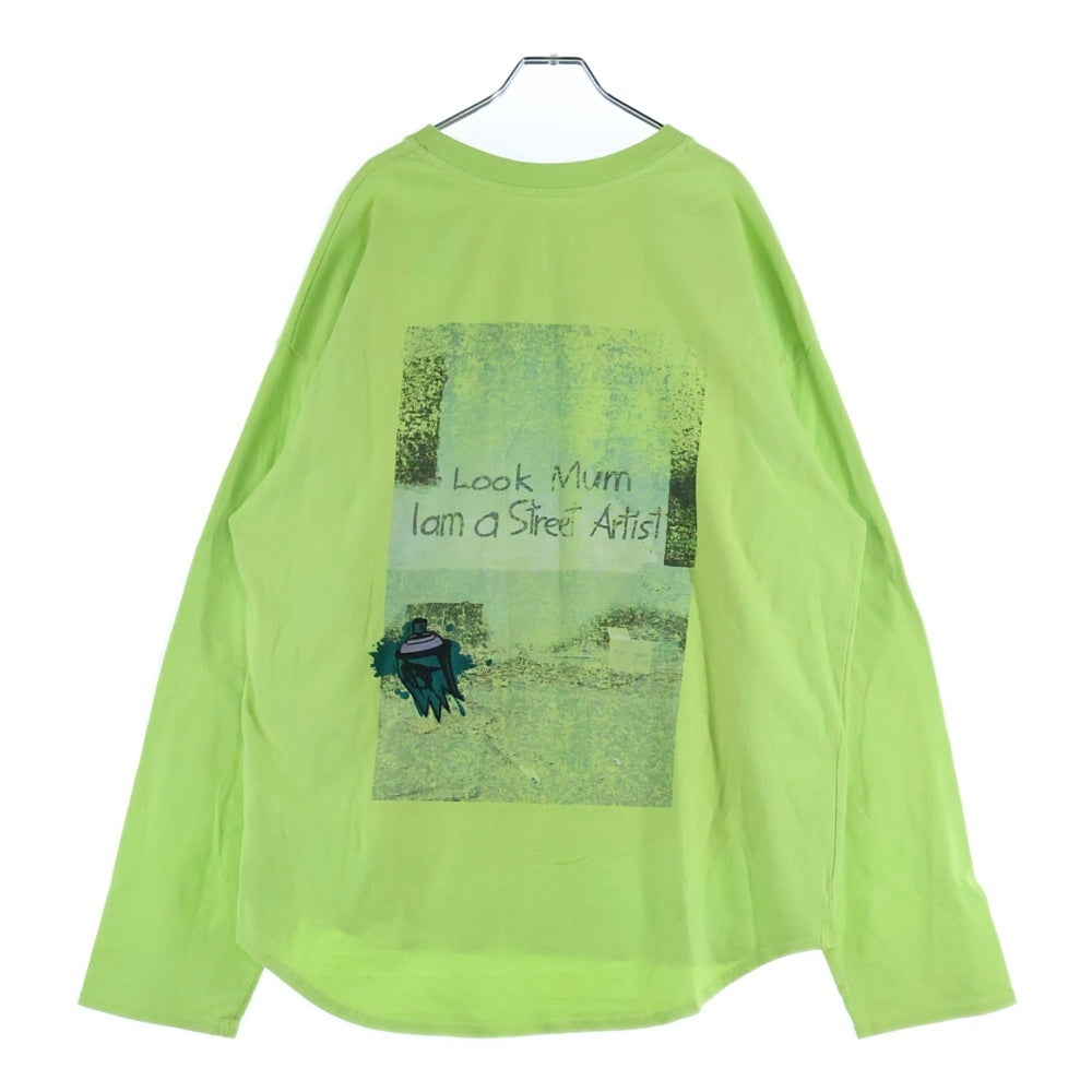 cvtvlist(カタリスト) 両面プリント 長袖Tシャツ ロンT カットソー イエロー