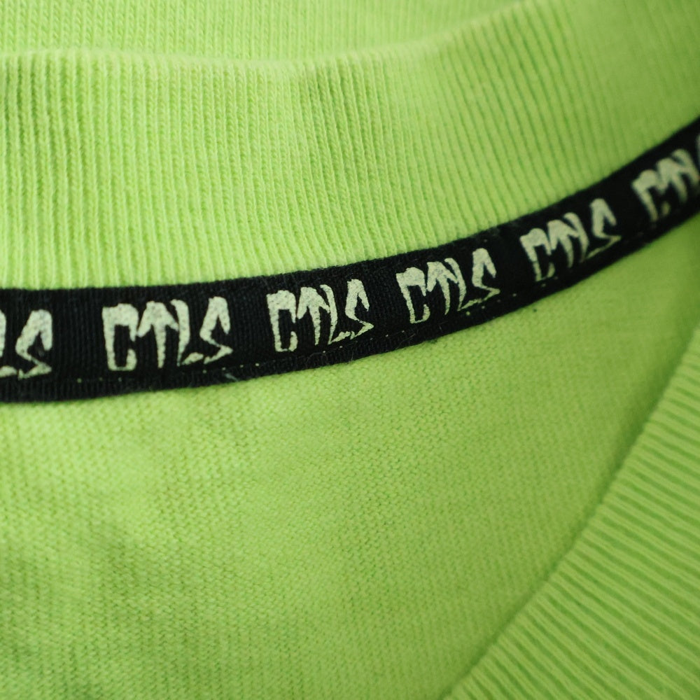 cvtvlist(カタリスト) 両面プリント 長袖Tシャツ ロンT カットソー イエロー