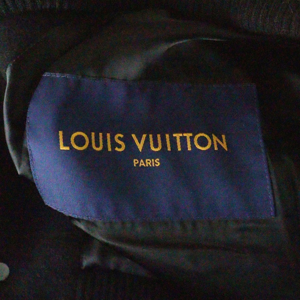 LOUIS VUITTON(ルイヴィトン) 24SS シグネチャーバーシティブルゾン アームダミエロゴ ジャケット RM241 BQV HQL70E ブラック/ホワイト