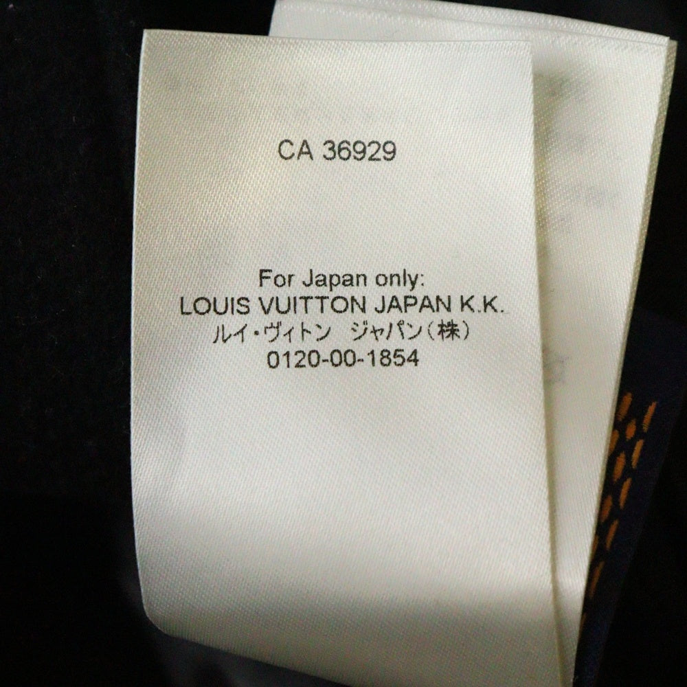 LOUIS VUITTON(ルイヴィトン) 24SS シグネチャーバーシティブルゾン アームダミエロゴ ジャケット RM241 BQV HQL70E ブラック/ホワイト