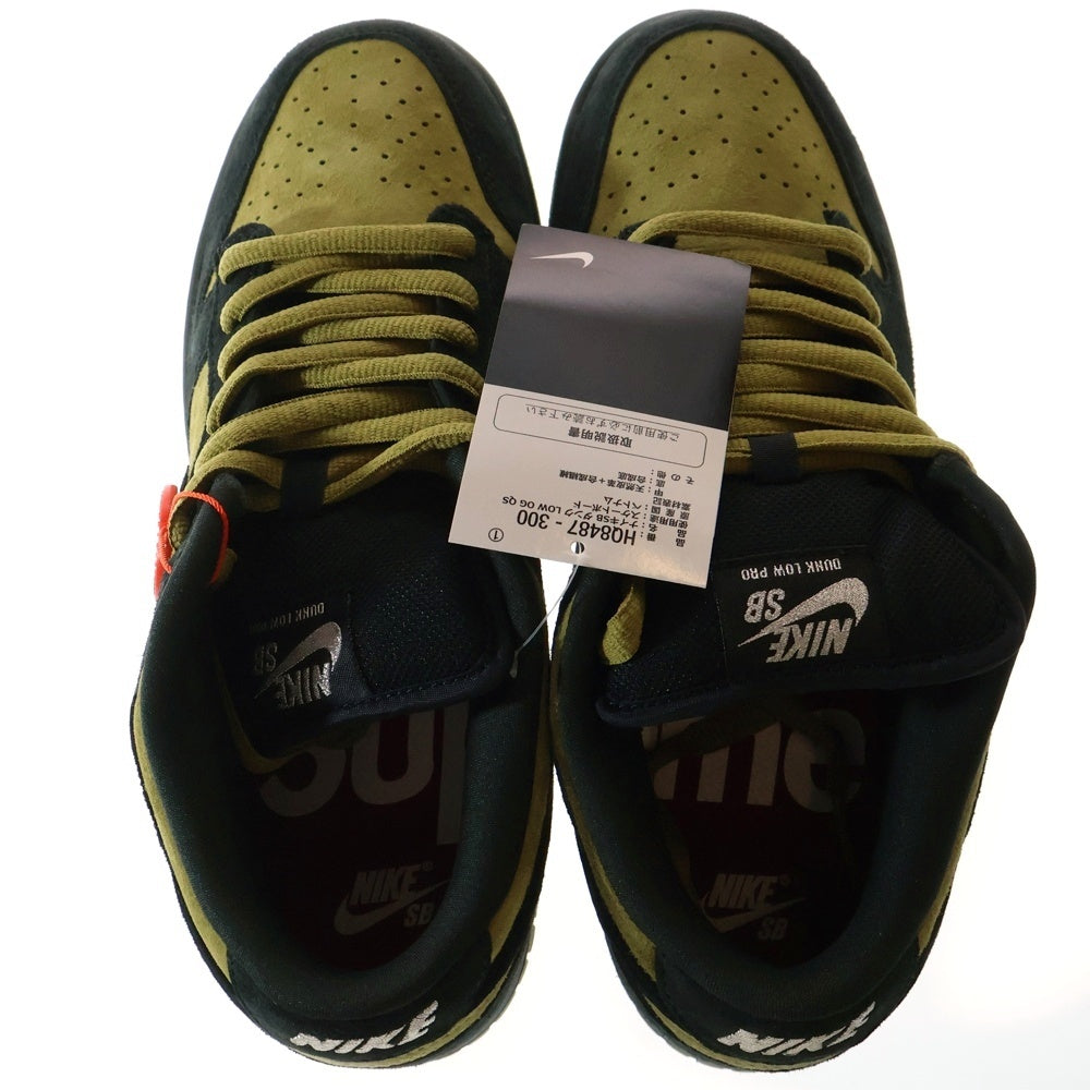 NIKE SB(ナイキエスビー) ×Supreme Dunk Low Camper Green HQ8487-300 アジア限定 ダンク ローカットスニーカー キャンパーグリーン US9/27.0cm