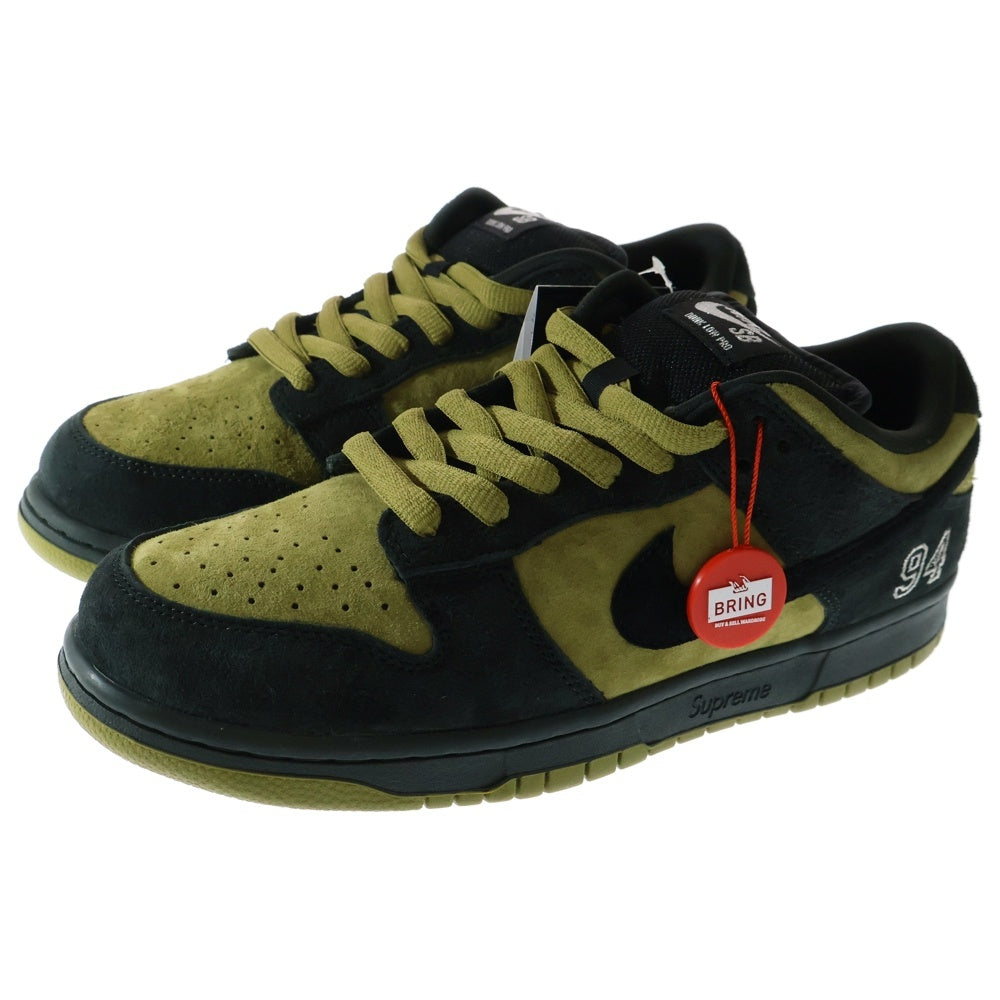 NIKE SB(ナイキエスビー) ×Supreme Dunk Low Camper Green HQ8487-300 アジア限定 ダンク ローカットスニーカー キャンパーグリーン US9.5/27.5cm