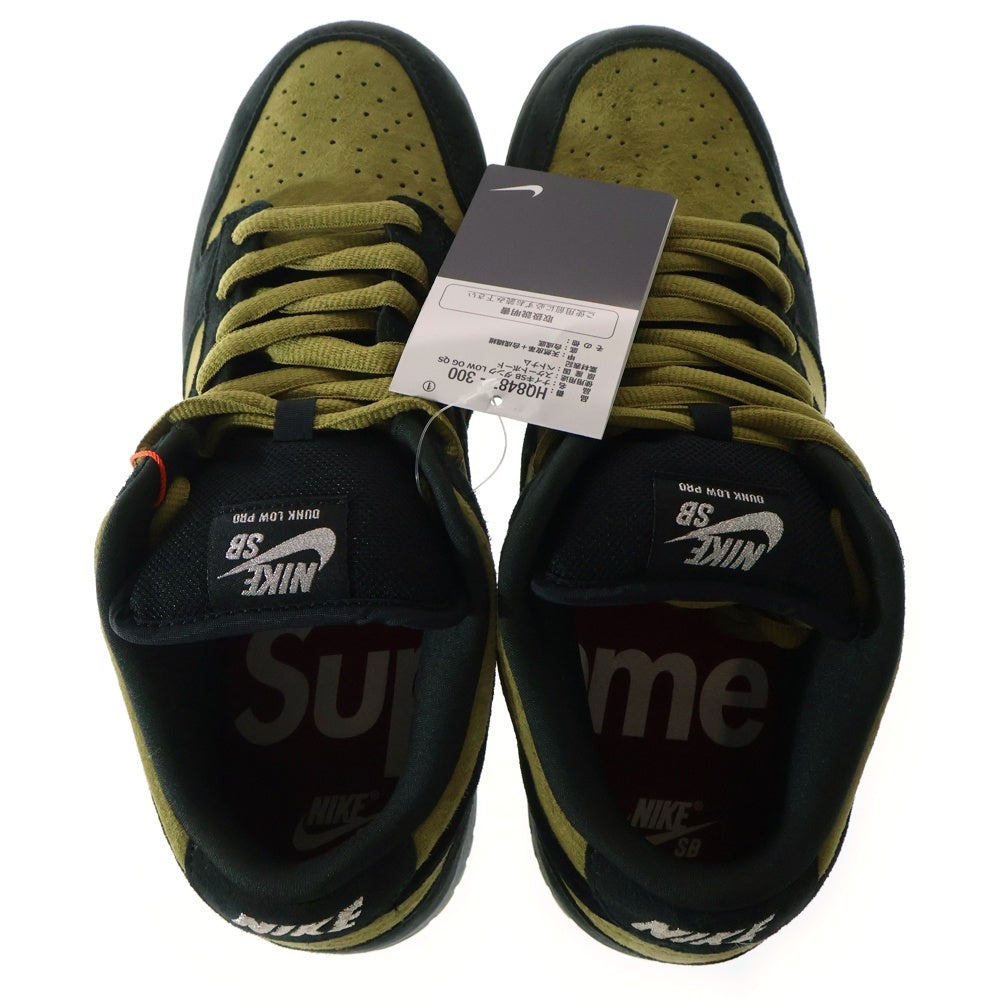 NIKE SB(ナイキエスビー) ×Supreme Dunk Low Camper Green HQ8487-300 アジア限定 ダンク ローカットスニーカー キャンパーグリーン US9.5/27.5cm