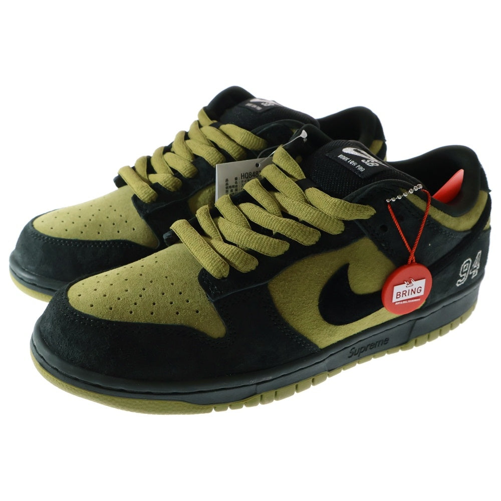 NIKE SB(ナイキエスビー) ×Supreme Dunk Low Camper Green HQ8487-300 アジア限定 ダンク ローカットスニーカー キャンパーグリーン US8/26.0cm
