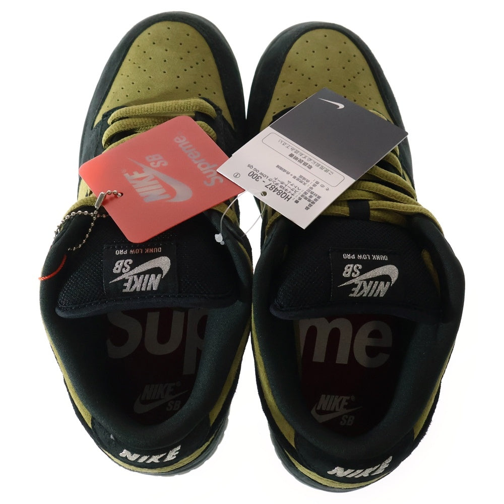 NIKE SB(ナイキエスビー) ×Supreme Dunk Low Camper Green HQ8487-300 アジア限定 ダンク ローカットスニーカー キャンパーグリーン US8/26.0cm