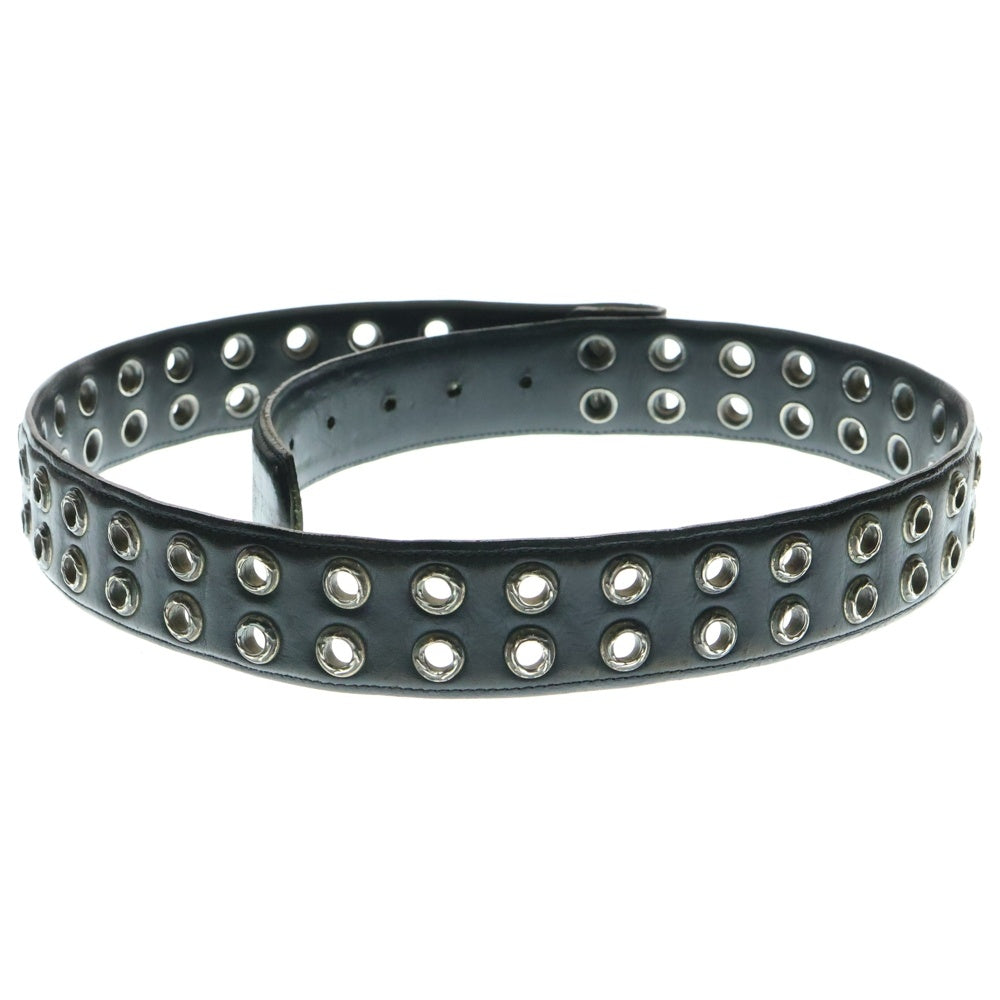 CHROME HEARTS(クロムハーツ) 1.5 STRP LG GRMT ダブルグロメット レザーベルト ブラック
