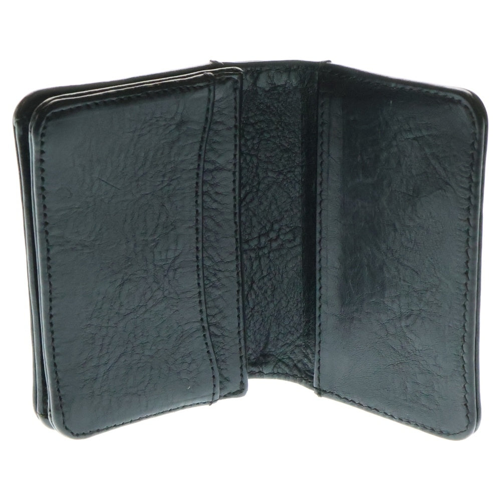 CHROME HEARTS(クロムハーツ) CRD CSE 3PKT WD V1 スクロールラベル 3ポケットカードケース ブラック