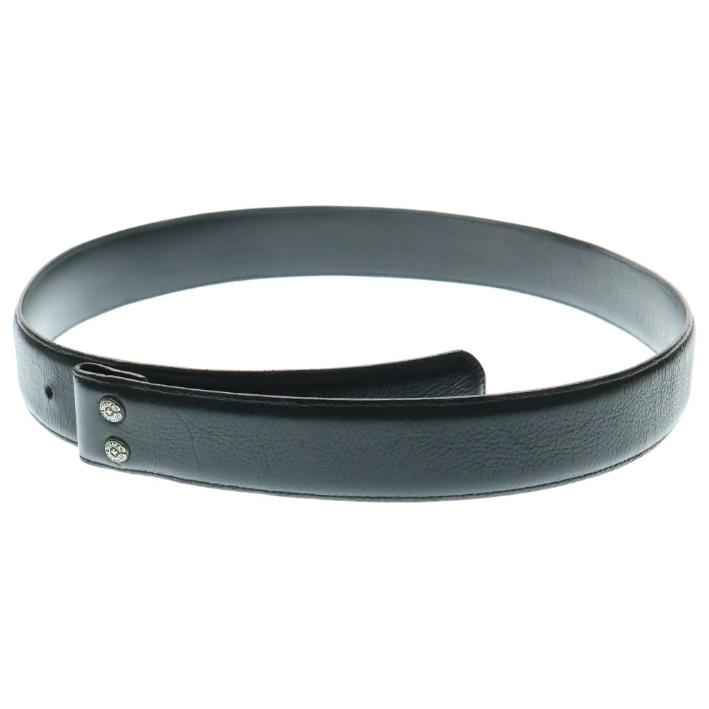 CHROME HEARTS(クロムハーツ) 1.5 STRAP 1.5inch リベッツ レザーベルト ブラック
