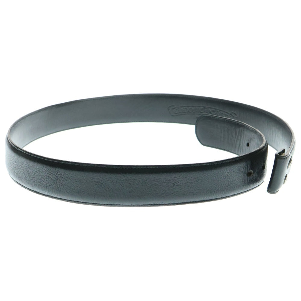 CHROME HEARTS(クロムハーツ) 1.5 STRAP 1.5inch リベッツ レザーベルト ブラック