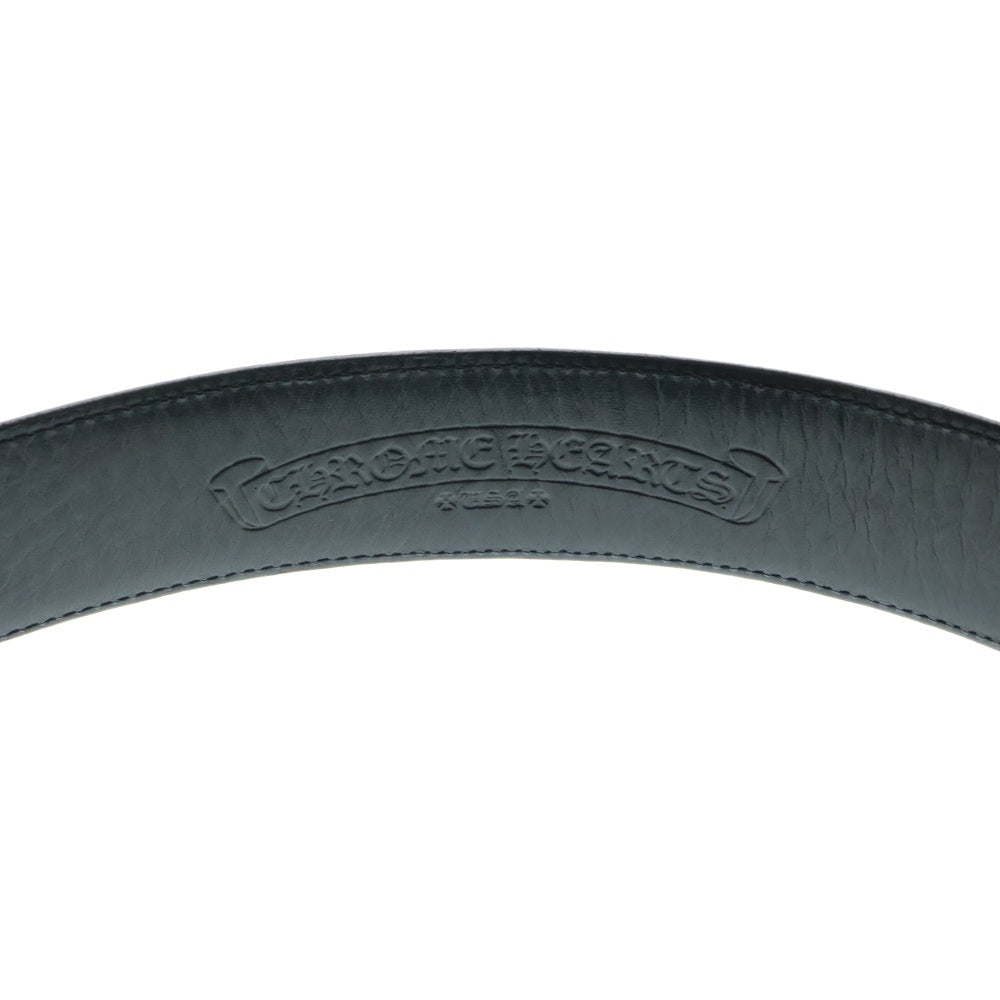 CHROME HEARTS(クロムハーツ) 1.5 STRAP 1.5inch リベッツ レザーベルト ブラック
