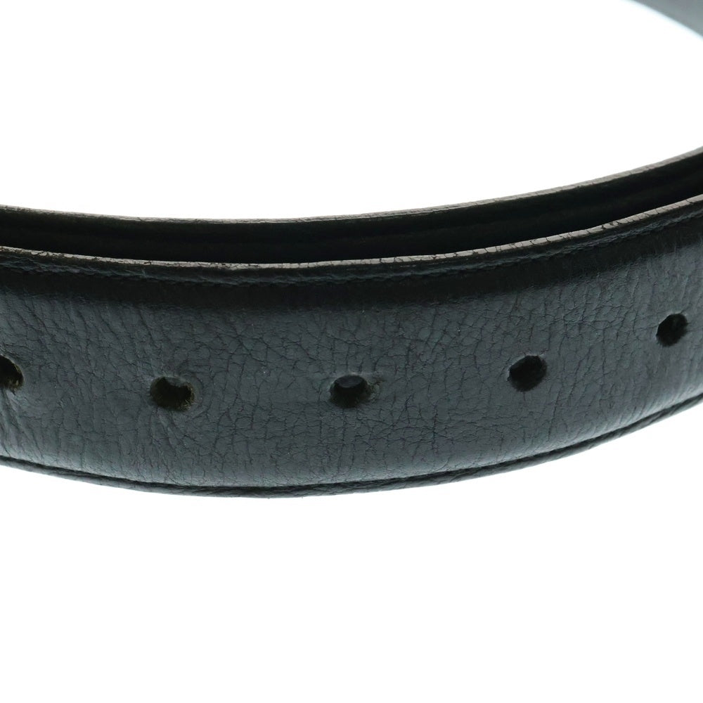 CHROME HEARTS(クロムハーツ) 1.5 STRAP 1.5inch リベッツ レザーベルト ブラック