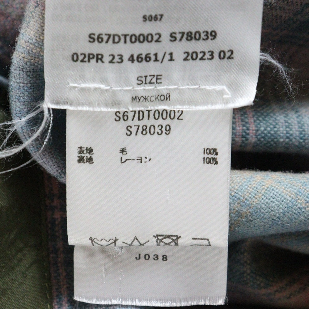 Maison Martin Margiela(メゾンマルタンマルジェラ) 23AW ×PENDLETON ×ペンドルトン チェック柄 長袖シャツ マルチ S67DT0002