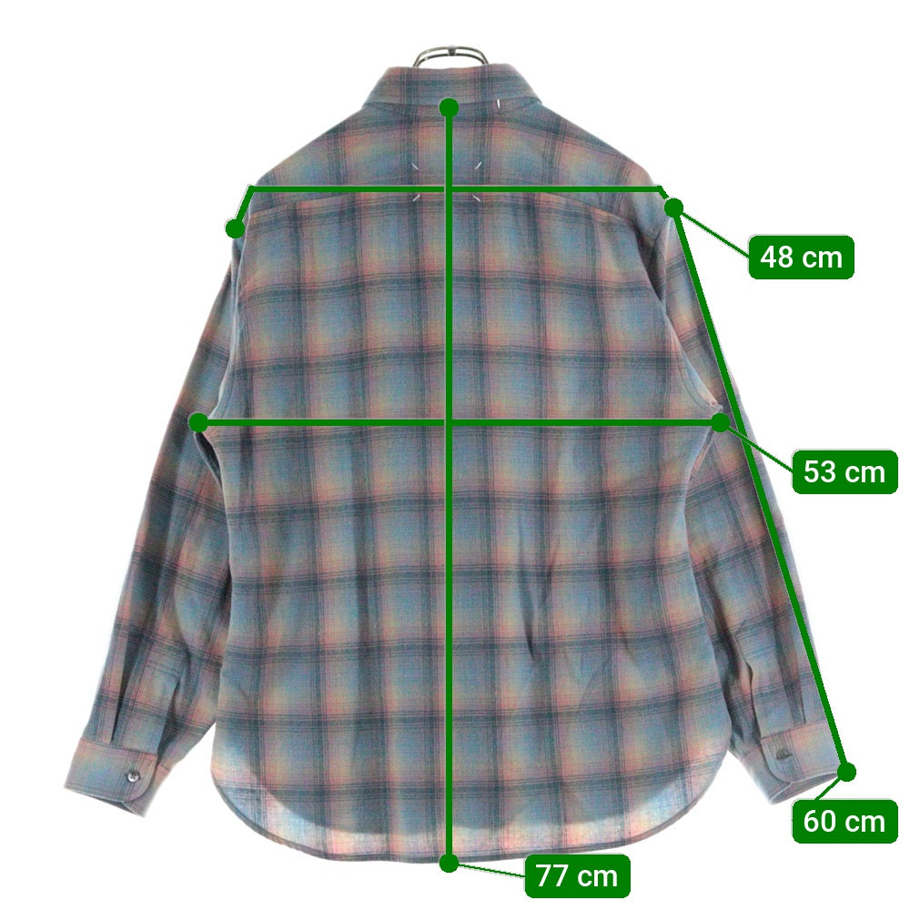 Maison Martin Margiela(メゾンマルタンマルジェラ) 23AW ×PENDLETON ×ペンドルトン チェック柄 長袖シャツ マルチ S67DT0002
