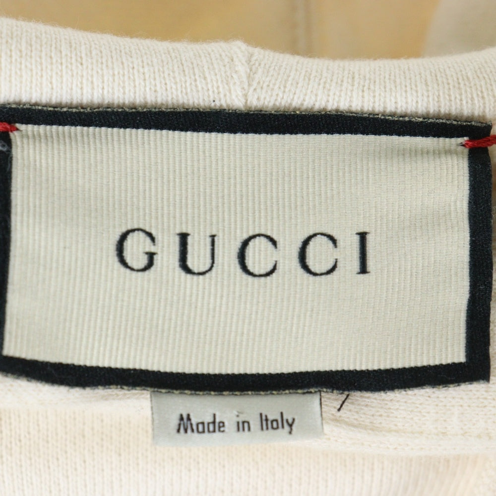GUCCI(グッチ) テディベア オーバーサイズ プルオーバーフーディー スウェット ホワイト 469251