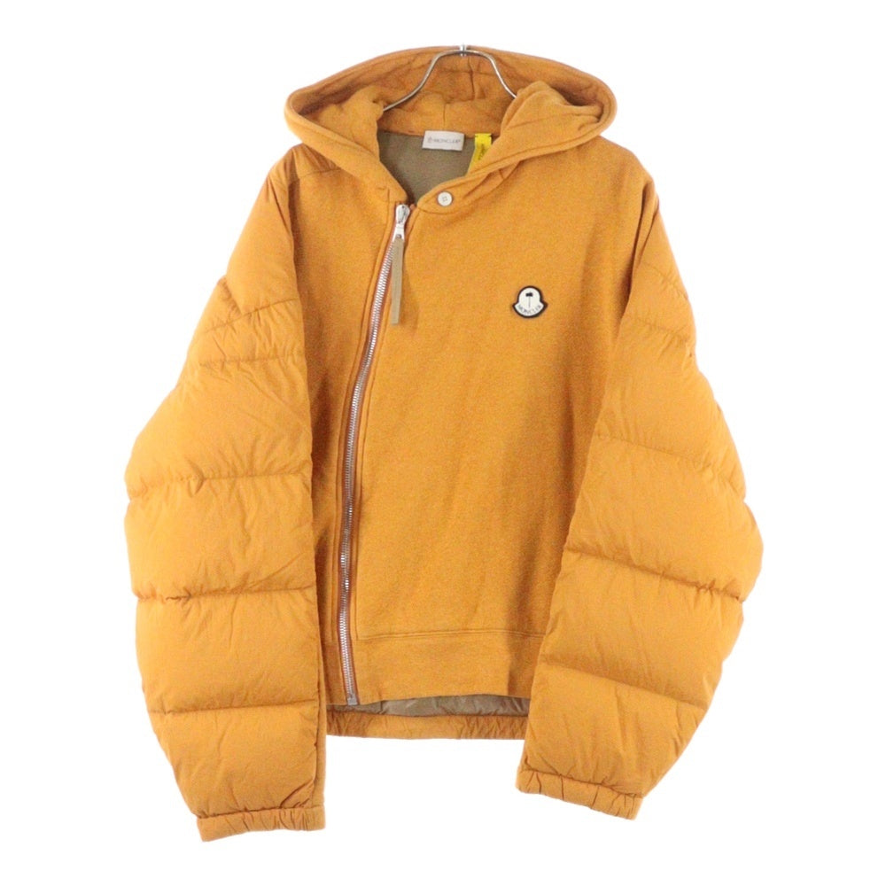 MONCLER GENIUS(モンクレール ジーニアス) ×Palm Angels DOWN HOODIE ダウンドッキング フーデッドスウェットジップパーカー オレンジ G209L8N00004