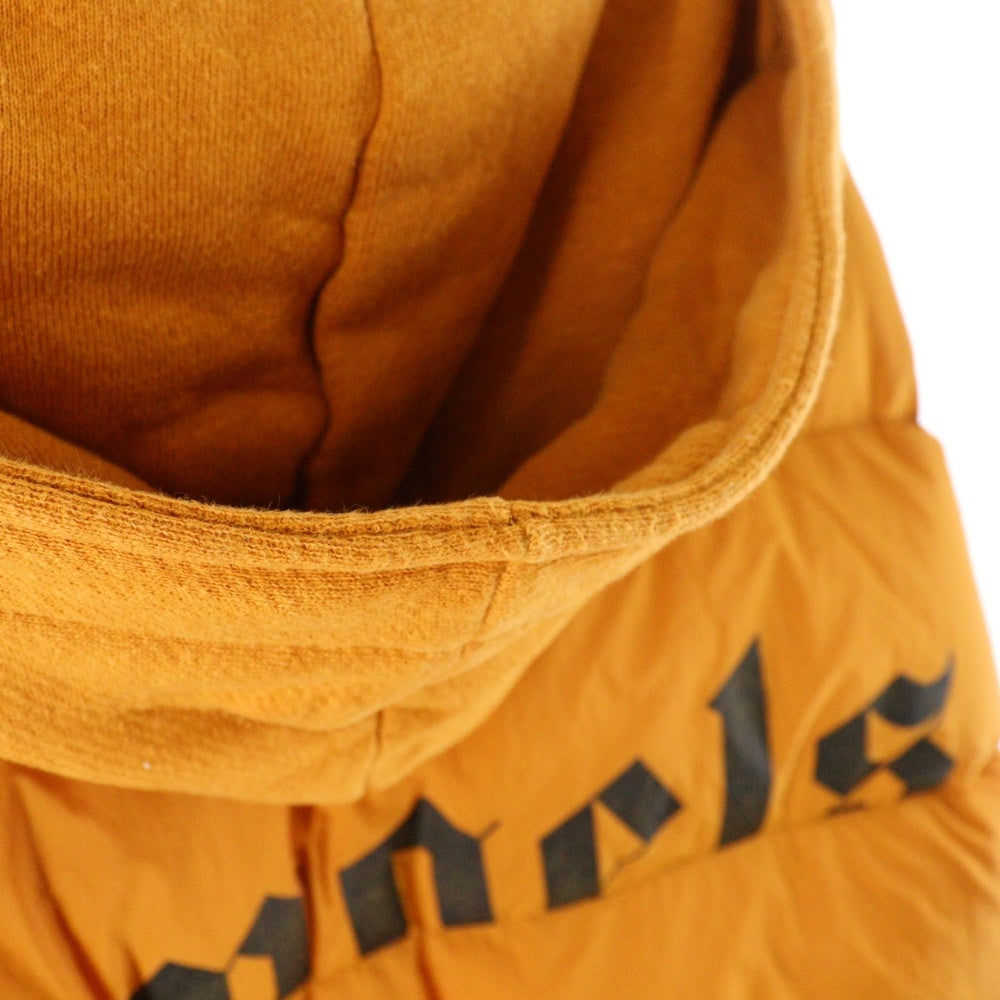 MONCLER GENIUS(モンクレール ジーニアス) ×Palm Angels DOWN HOODIE ダウンドッキング フーデッドスウェットジップパーカー オレンジ G209L8N00004